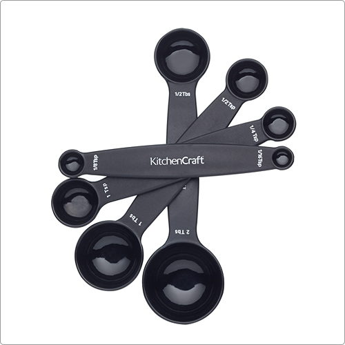 KitchenCraft 磁柄雙頭量匙4件(黑)