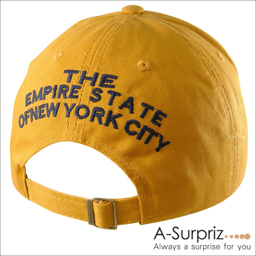 A-Surpriz 帥性美式風字母NYC棒球帽(靚漾黃)