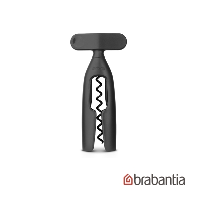 Brabantia 粉彩紅酒開罐器-黑灰