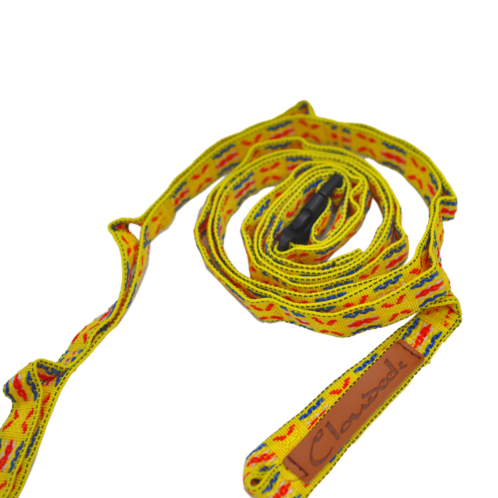 戶外露營RV 民族風掛物繩 掛物織帶鏈- 附收納袋 (黃色)