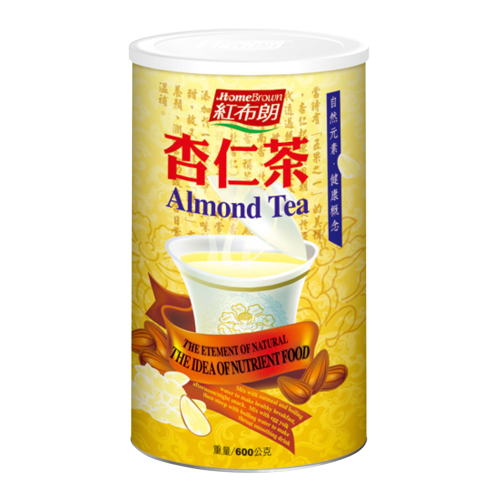 《紅布朗》杏仁茶-無糖(600克/罐)