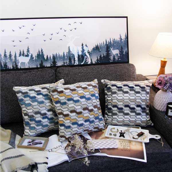 TROMSO-品味英倫棉麻抱枕U111普普風尚橘