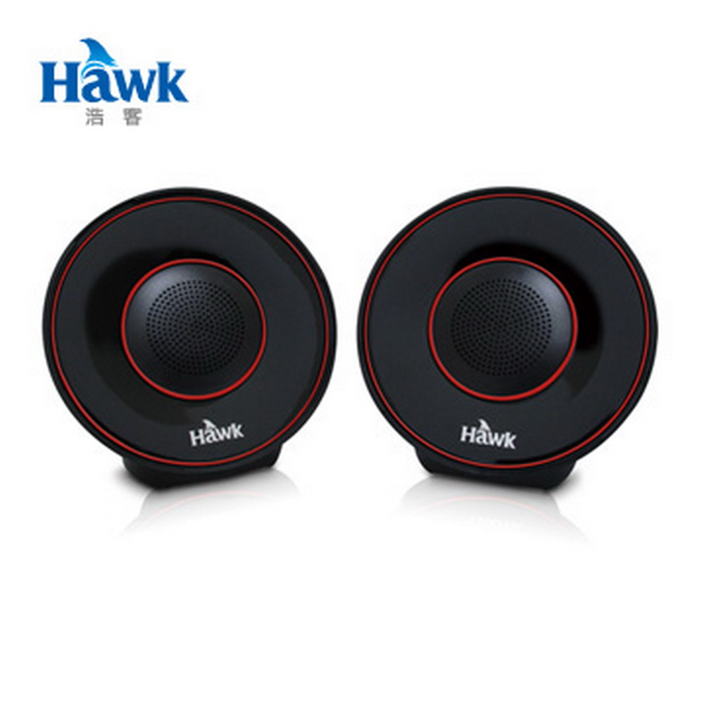 Hawk U605 2.0聲道多媒體喇叭-紅