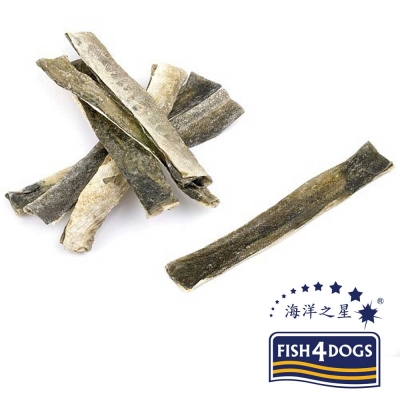 海洋之星Fish4Dogs營養潔齒點心、魚皮薄片100g、2入、適合一般犬隻食用