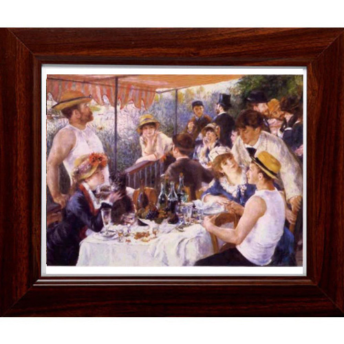 開運陶源【船上的午宴】雷諾瓦Renoir名畫小幅
