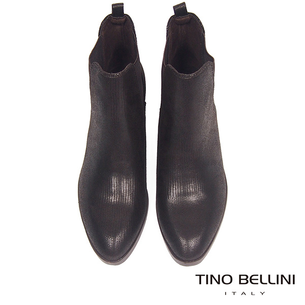 Tino Bellini 英式經典時髦切爾西靴_深咖