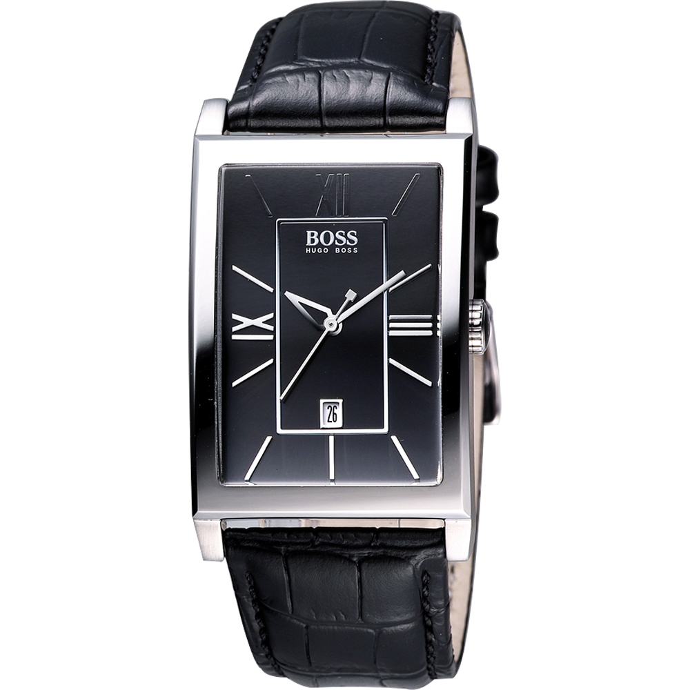 Hugo Boss 王者風範腕錶-黑/30x40mm