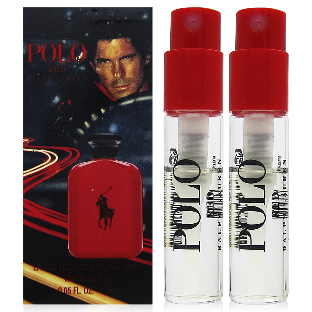 RALPH LAUREN POLO 紅色馬球男性淡香水 針管1.5ml x2入