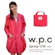 【w.p.c.】束口綁繩款。時尚雨衣/風衣(R1003)_桃紅 product thumbnail 1