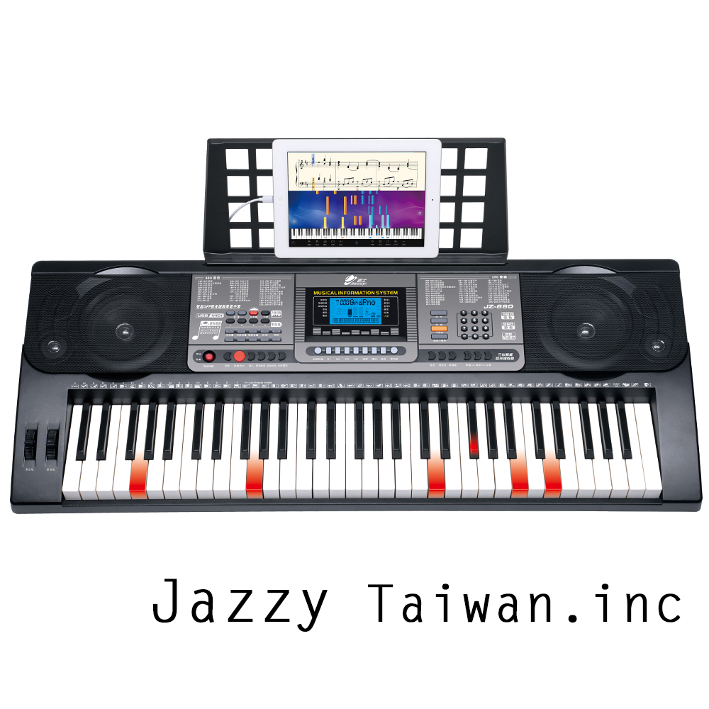 JAZZY JZ-680 魔光電子琴 61鍵 鋼琴力道+力度感應 可麥克風、手機、MIDI (限量贈送琴袋)