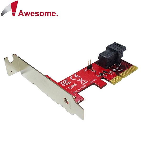 Awesome PCIe 3.0 x4轉MiniSAS HD36P U.2 NVMe轉接卡