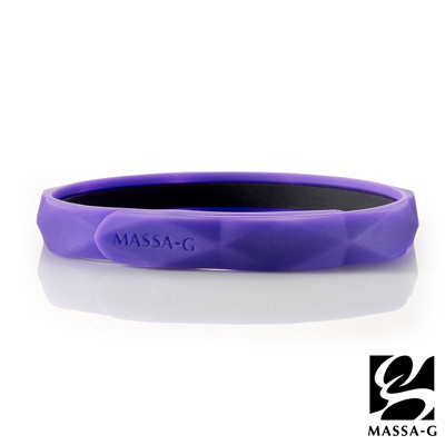 MASSA-G【Argyle炫彩之環-炫紫】 鍺鈦手環