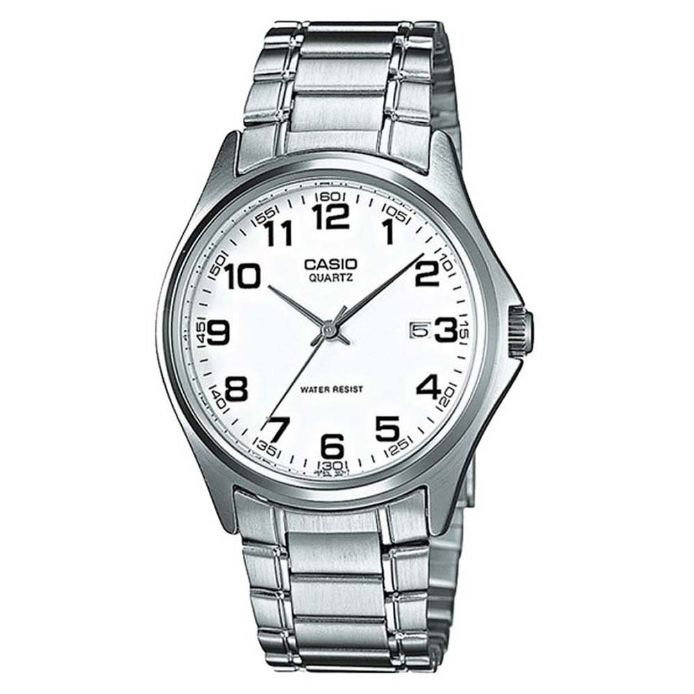 CASIO 羅馬時尚精緻紳士腕錶(MTP-1183A-7B)白x數字時刻/37mm