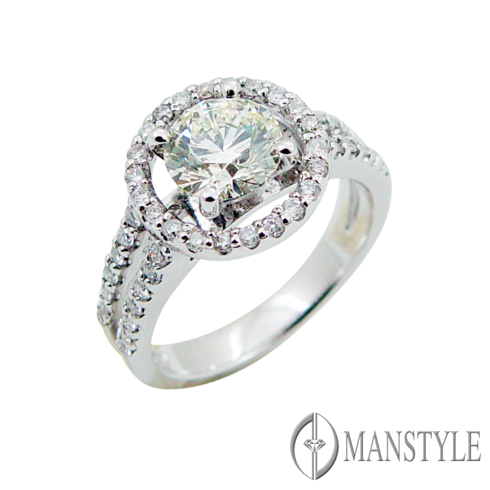 MANSTYLE 「愛的魔力」1.00ct 八心八箭鑽戒