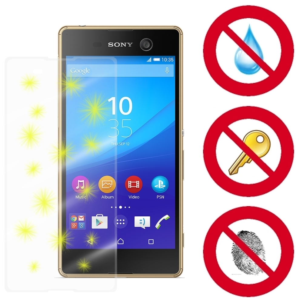 D&A Sony Xperia M5(5吋)電競專用玻璃奈米5H↗螢幕保護貼