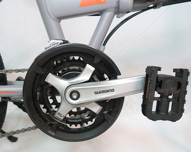 SAMBAR SB-07 20吋451小刀圈輪組24速鋁合金碟煞折疊單車-消光灰