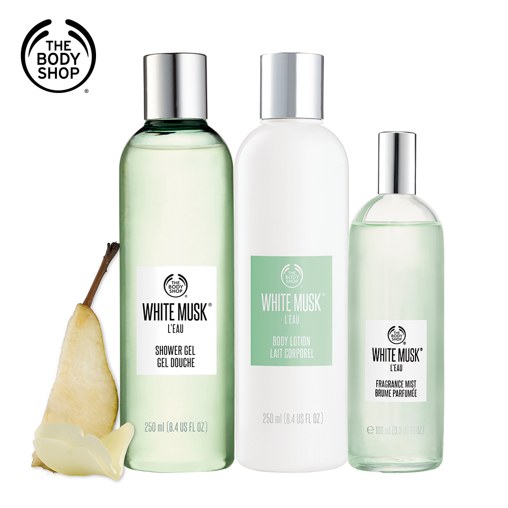 The Body Shop 綠麝香晨露沐浴潤膚組(售價已折)