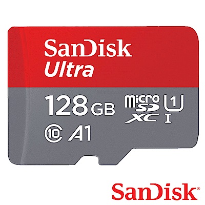 SanDisk 128G 100MB/s Ultra A1 microSDXC U1記憶卡