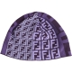 FENDI 經典雙F織紋針織帽(紫色/100%WOOL) product thumbnail 1