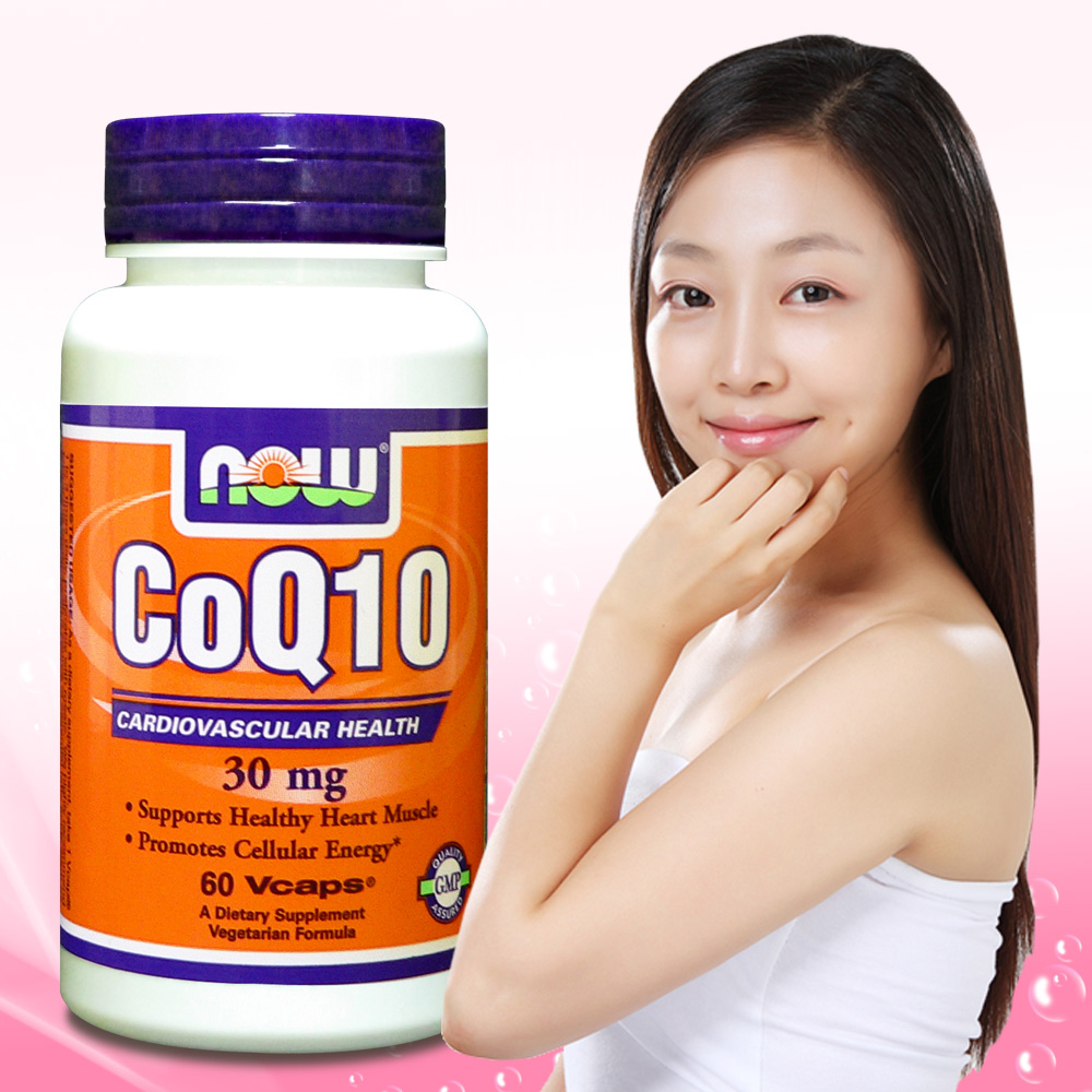 《NOW健而婷》 Co Q10 青春元素膠囊食品(60顆/瓶)