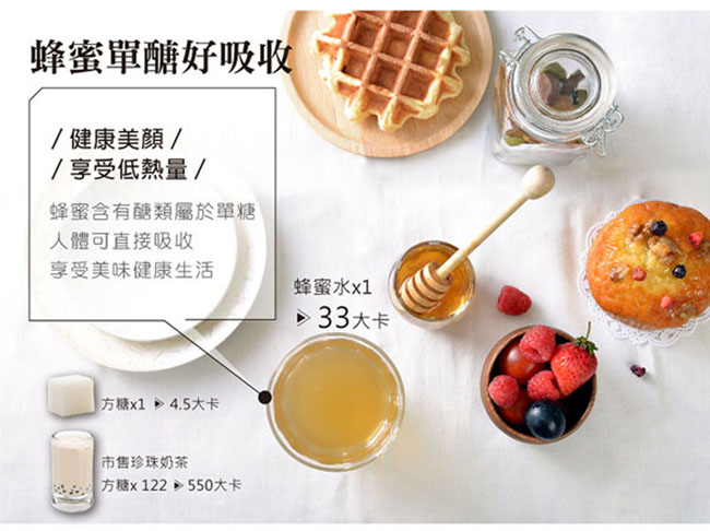 蜜蜂工坊 好醋蜜禮盒(濃郁果蜜700g+蜂蜜蘋果醋500ml)