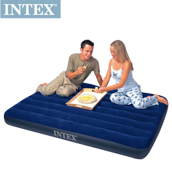 INTEX 雙人植絨充氣床墊-寬137cm (68758)