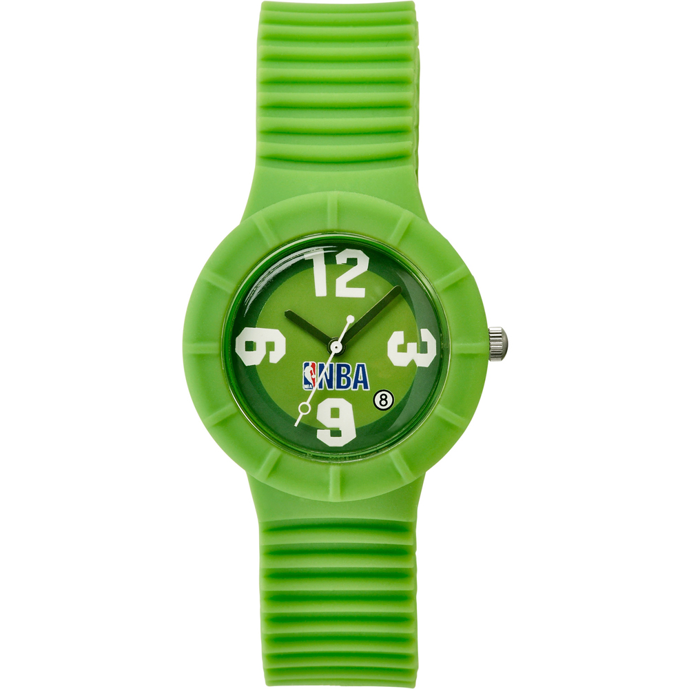 NBA 童趣風格運動休閒腕錶-蘋果綠/35mm
