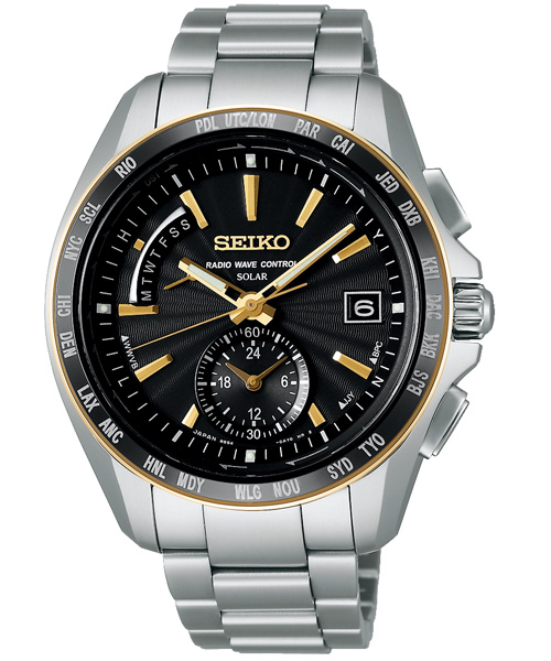 SEIKO BRIGHTZ 太陽能【鈦】世界4局電波腕錶(SAGA160J)-黑/43mm