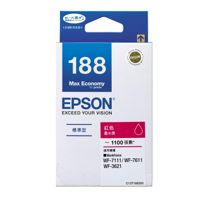 EPSON NO.188 標準型紅色墨水匣(T188350)