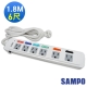 SAMPO 6切6座3孔6呎(1.8米)延長線(EL-U66R6TA)[快] product thumbnail 1