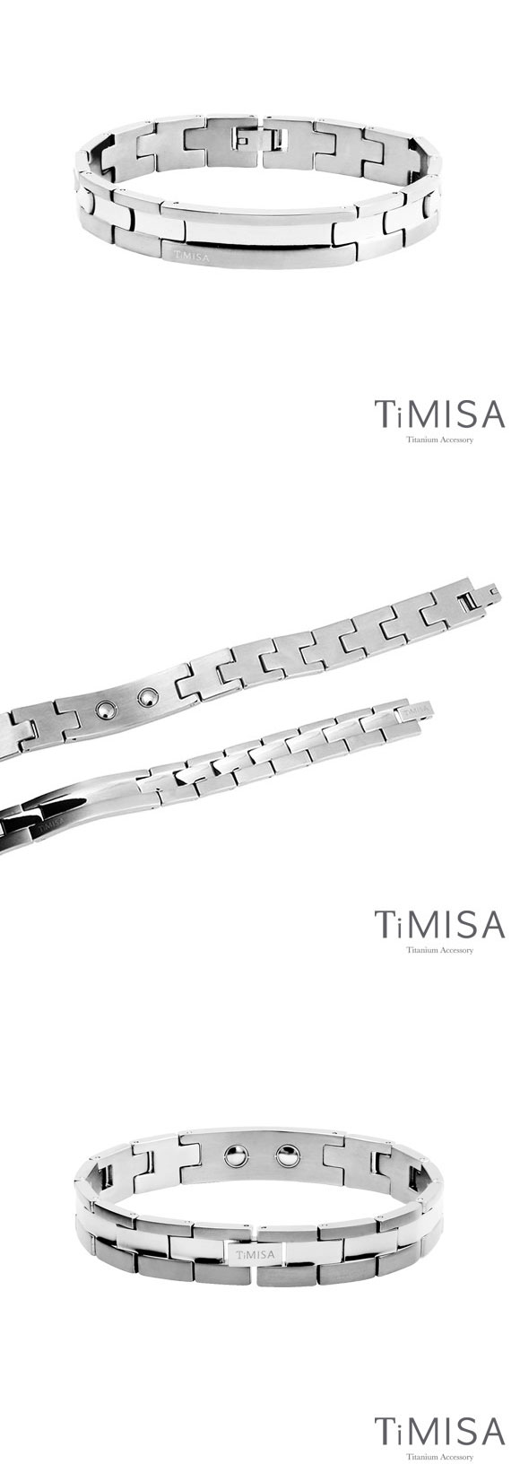 TiMISA《原始晶燦(原色)》純鈦鍺手鍊