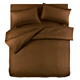 義大利Famttini-典藏原色 雙人四件式精梳棉被套床包組-咖啡 product thumbnail 1