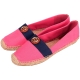 TORY BURCH beacher 撞色拼接帆布平底鞋(亮粉x藍) product thumbnail 1