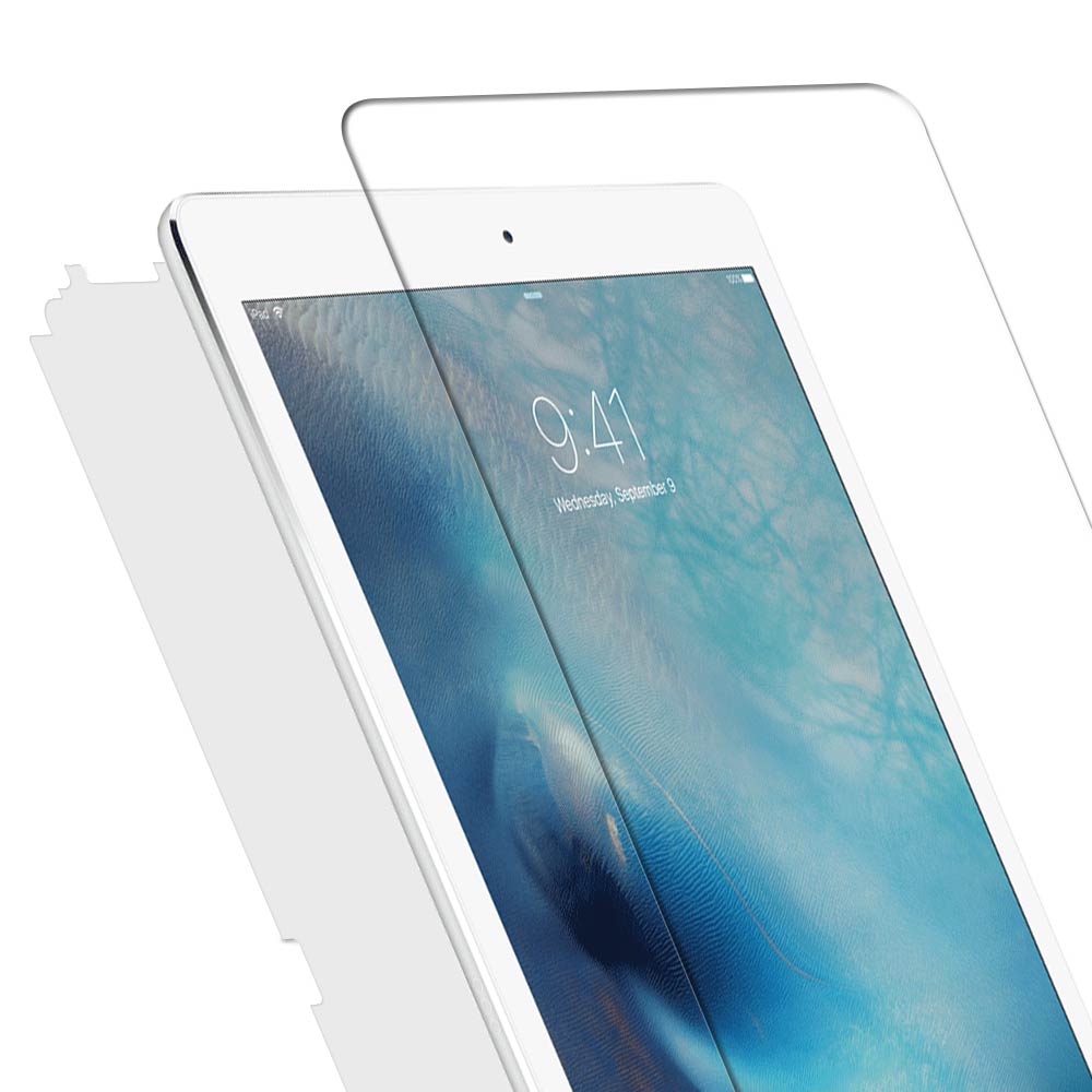 iPad Pro 12.9吋 最佳保貼組(鋼化玻璃螢幕貼+抗污防指紋機身背膜)