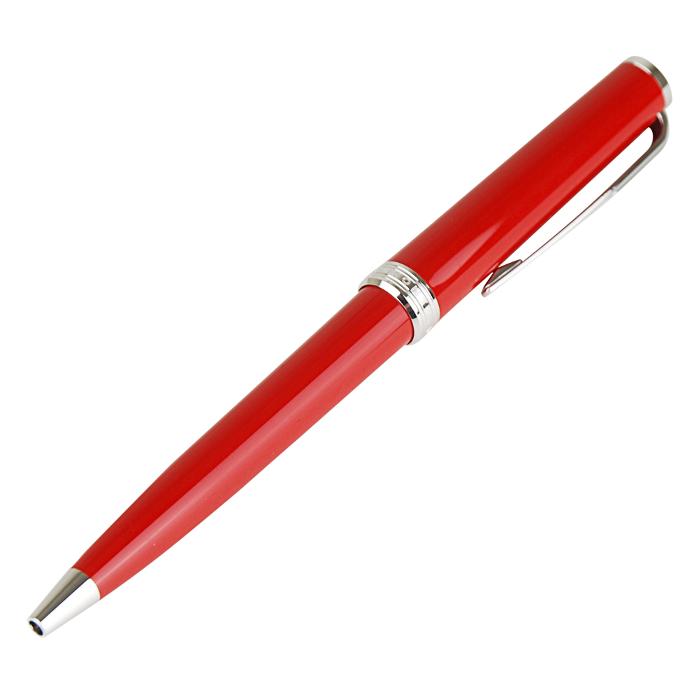 萬寶龍MontBlanc PIX系列鉑金夾圓珠原子筆(珊瑚紅)