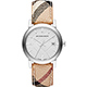 BURBERRY The City 英倫經典時尚腕錶-銀x格紋/38mm product thumbnail 1