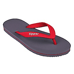 Fipper SLICK 天然橡膠拖鞋 GREY- RED