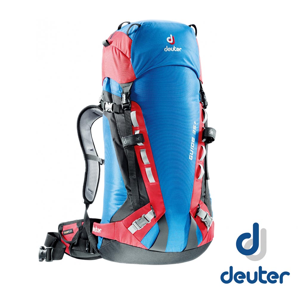 可折價券220【德國 Deuter】Guide 35L+ 輕量攀峰登山背包35L+8L_藍/紅