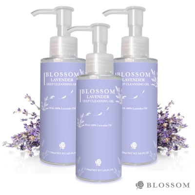 BLOSSOM 薰衣草植萃淨白保濕煥采深層潔顏油(150ML/瓶) 3入組