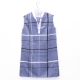 Hermes Blue Smalt Dress 水藍色開襟格紋無袖連身棉質洋裝(含白襯裙) product thumbnail 1