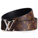 LV M9821U 經典monogram帆布雙面字母銀扣皮帶(90cm) product thumbnail 1