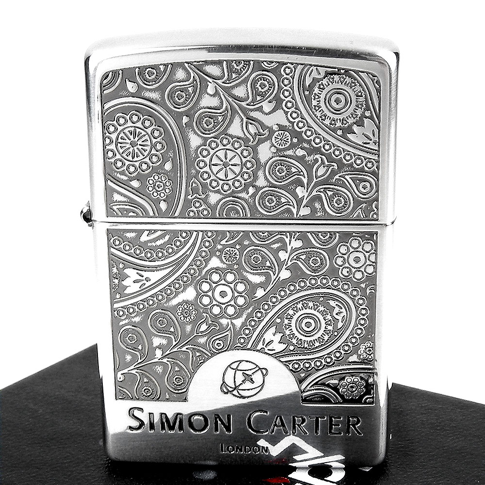 【ZIPPO】日系~ZIPPO x SIMON CARTER-英國袖扣品牌打火機-銀