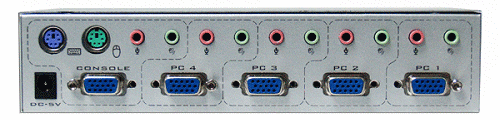 NuSwitch CD-104CA 4 PORT PS2/USB KVM 電子式電腦切換器