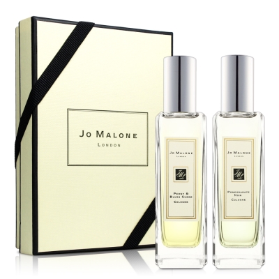 JO MALONE 淡香水2入組(黑石榴30ML+牡丹與胭紅麂絨30ML)-送紙袋+針管隨機款