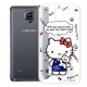 Hello Kitty Samsung Galaxy Note 4 透明軟式殼 公仔款 product thumbnail 1