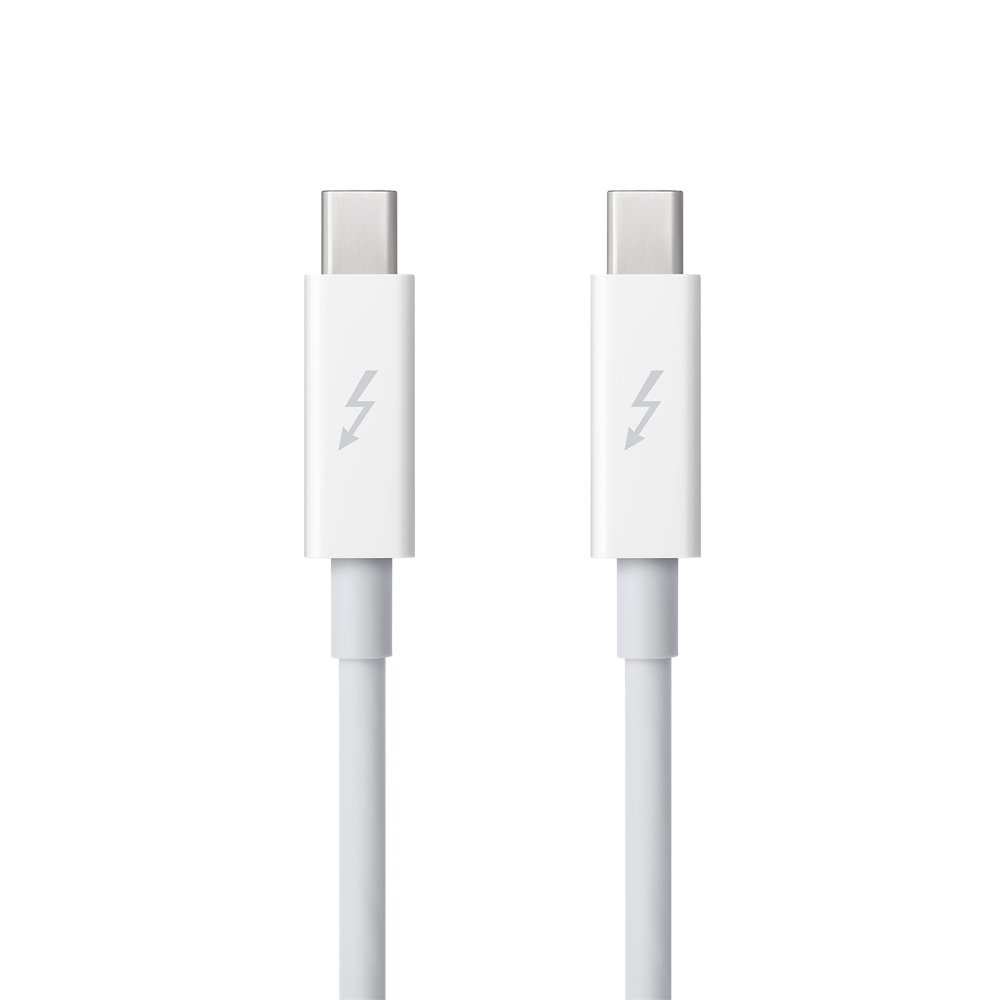 【Apple原廠公司貨】Thunderbolt 連接線 (2.0 公尺) - 白色