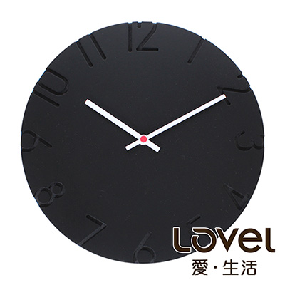 LOVEL 30cm 現代簡約風木質(靜音)時鐘-共4款