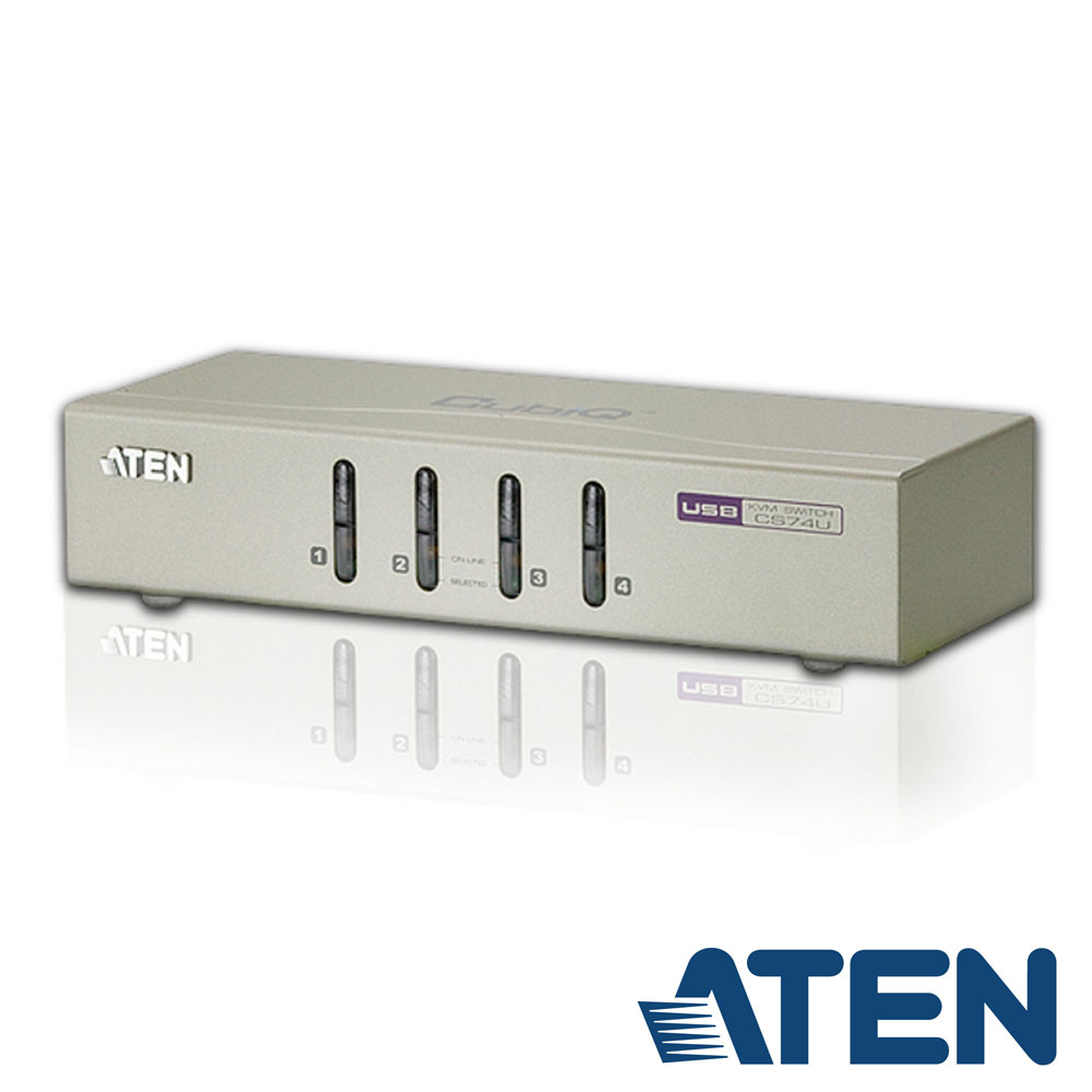 ATEN 4埠 USB KVM 切換器(CS74U) product image 1