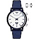 Emporio Armani Connected 運動風指針式智慧錶-白x藍/42mm product thumbnail 1