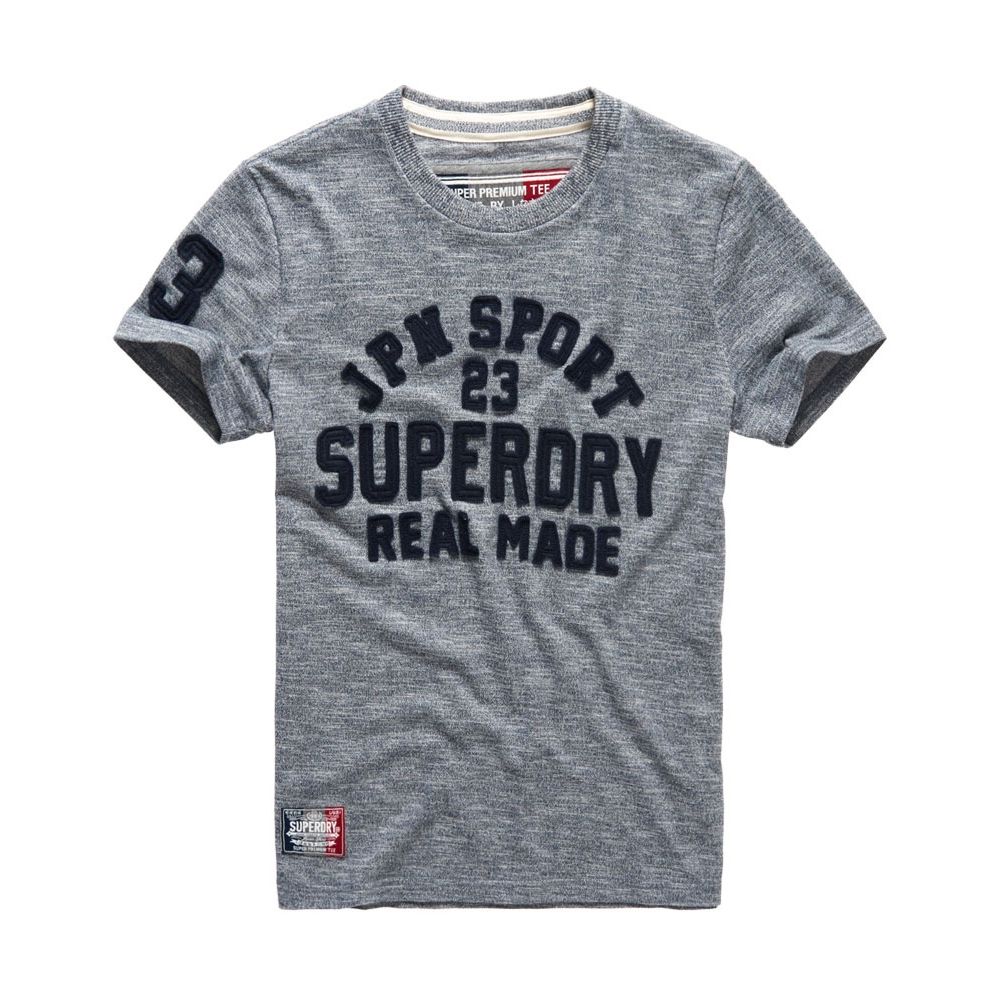 SUPERDRY 極度乾燥 短袖文字T恤 灰色系